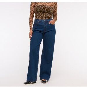 A&F High rise 90s relaxed Jean 25 extra short